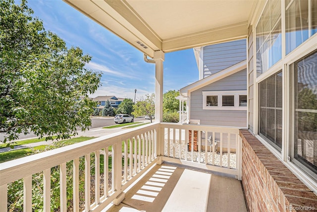 view of balcony