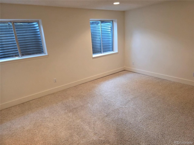 5741 W Asbury Pl, Lakewood, CO 80227 - carpeted empty room featuring baseboards and recessed lighting