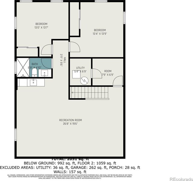 6032 Estes St, Arvada, CO 80004 - view of home floor plan