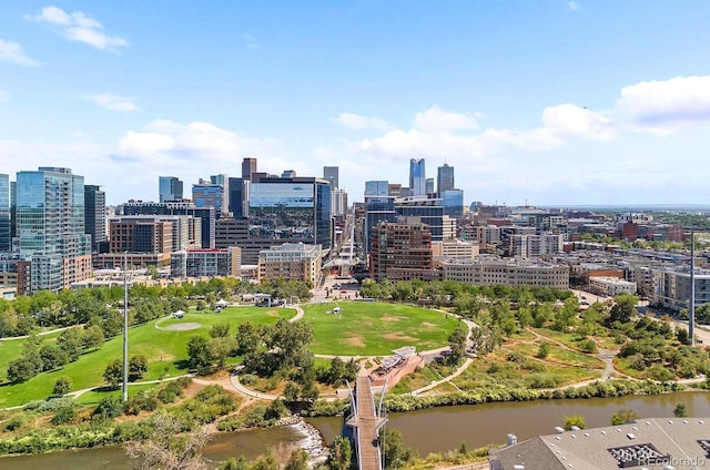 1521 Central St Unit 2D, Denver, CO 80211 - skyline view with a nearby body of water