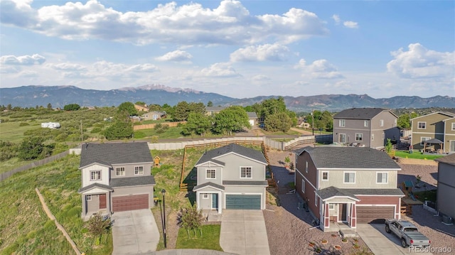 4644 High Springs Ct, Colorado Springs, CO 80917 - aerial perspective of suburban area with a mountainous background