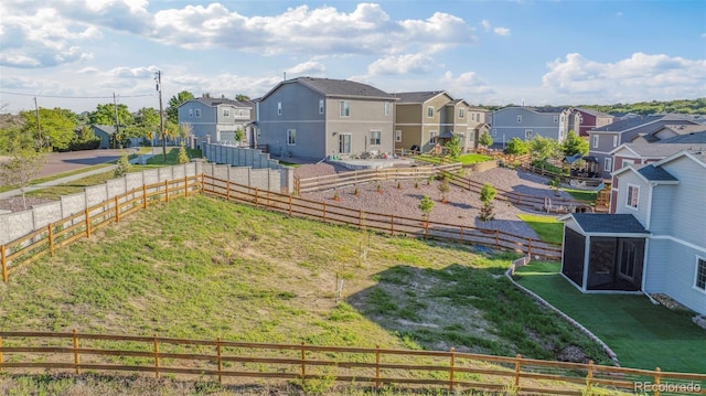 4644 High Springs Ct, Colorado Springs, CO 80917 - fenced backyard featuring a residential view