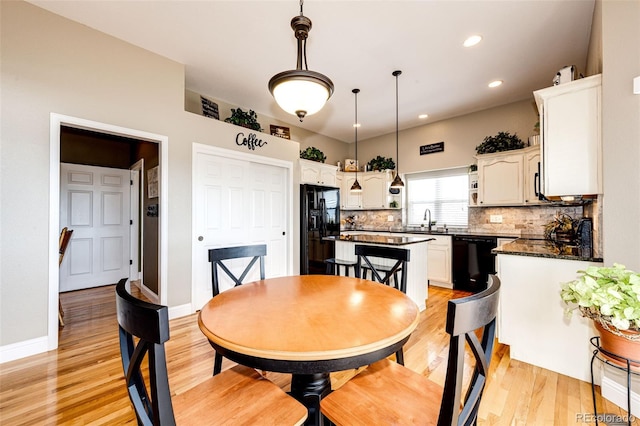 34942 Wagon Wheel Trl, Elizabeth, CO 80107 - dining space with light wood-type flooring, recessed lighting, and baseboards