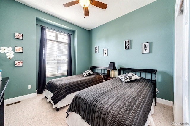 34942 Wagon Wheel Trl, Elizabeth, CO 80107 - bedroom featuring baseboards, carpet flooring, and a ceiling fan