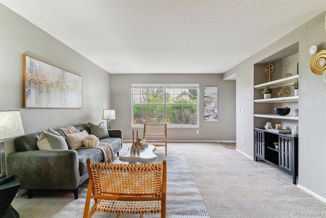 9283 E Arbor Cir Unit C, Englewood, CO 80111 - living area featuring light carpet and baseboards