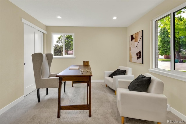 1980 S Kearney Way, Denver, CO 80224 - home office with light colored carpet and recessed lighting