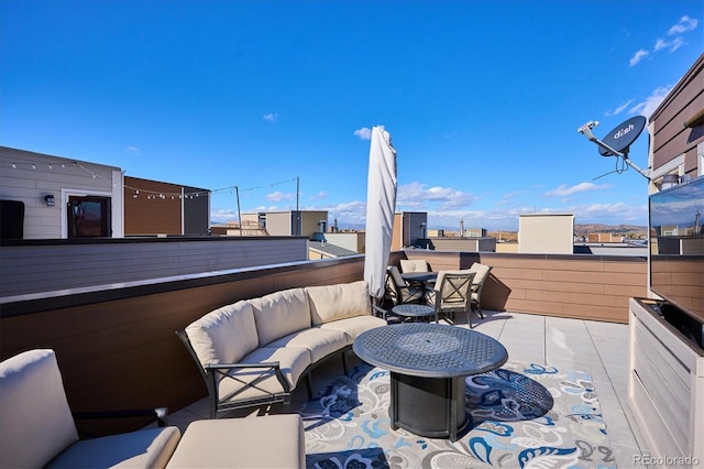 view of patio / terrace featuring an outdoor hangout area