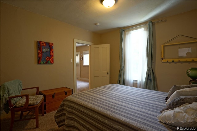 bedroom featuring carpet floors