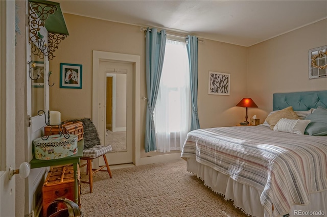 bedroom with carpet flooring