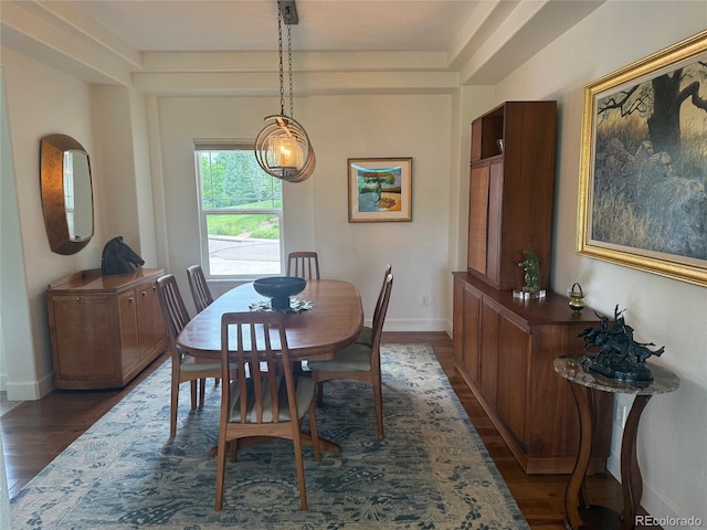 5319 W Hoover Dr, Littleton, CO 80123 - dining room featuring dark wood finished floors and baseboards
