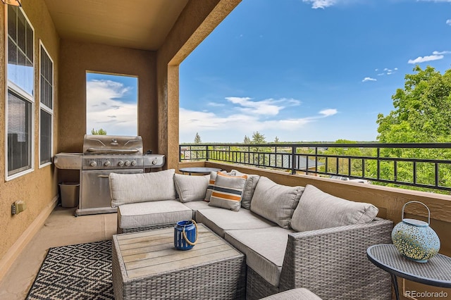 9424 Ridgeline Blvd, Highlands Ranch, CO 80129 - patio / terrace featuring outdoor lounge area and area for grilling