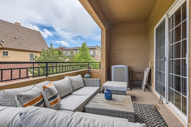 9424 Ridgeline Blvd, Highlands Ranch, CO 80129 - balcony featuring an outdoor hangout area