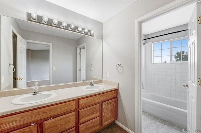 8237 W 54th Ave Unit 2, Arvada, CO 80002 - bathroom with double vanity and shower / bath combination