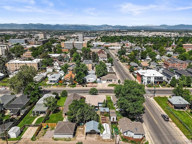 3306 S Logan St, Englewood, CO 80113 - aerial view of residential area featuring a mountainous background