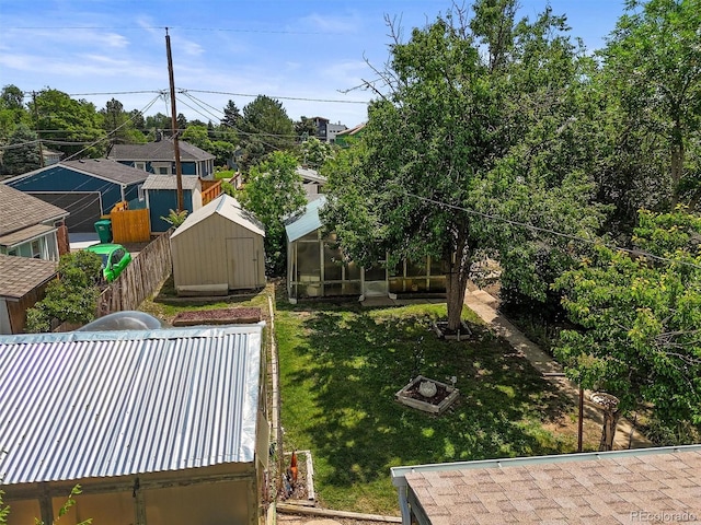 3306 S Logan St, Englewood, CO 80113 - view of yard featuring a shed
