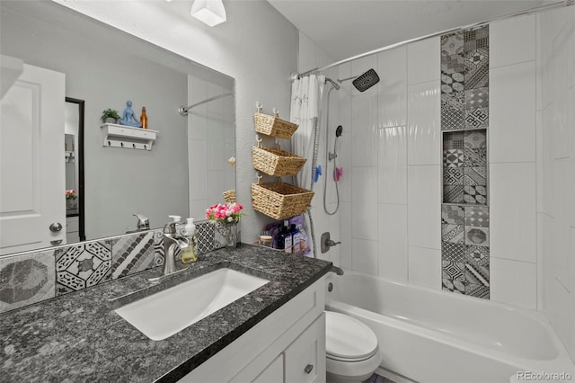 1944 Carmel Dr, Colorado Springs, CO 80910 - bathroom with vanity and shower / bath combo with shower curtain