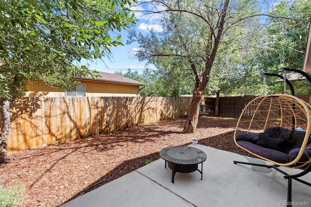 1944 Carmel Dr, Colorado Springs, CO 80910 - fenced backyard with a patio area