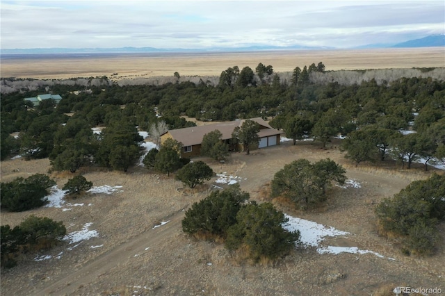 aerial view featuring a rural view