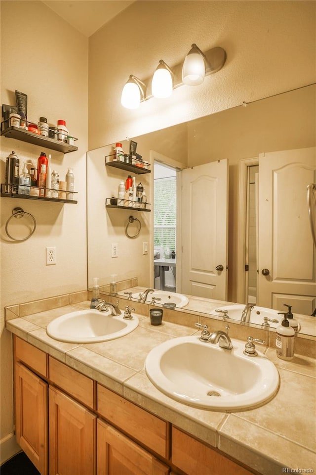 2479 S High St, Denver, CO 80210 - full bathroom with double vanity