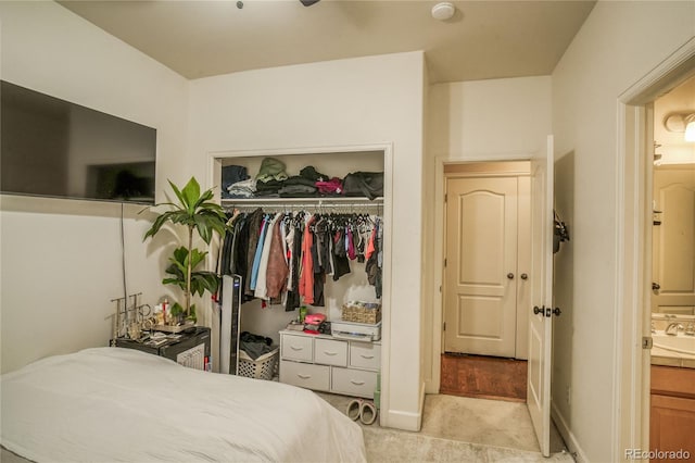 2479 S High St, Denver, CO 80210 - bedroom featuring light colored carpet and a closet