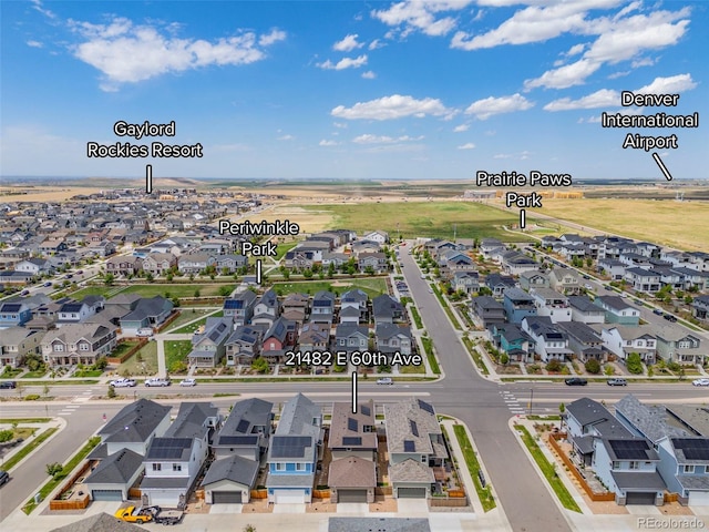 21482 E 60th Ave, Aurora, CO 80019 - aerial perspective of suburban area