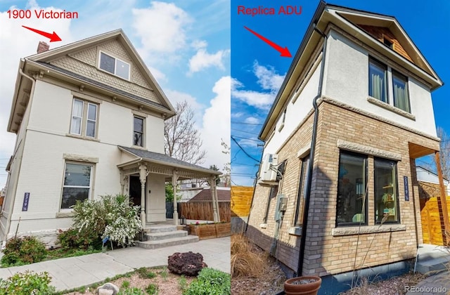2719 W 32nd Ave, Denver, CO 80211 - victorian-style house featuring brick siding and stucco siding