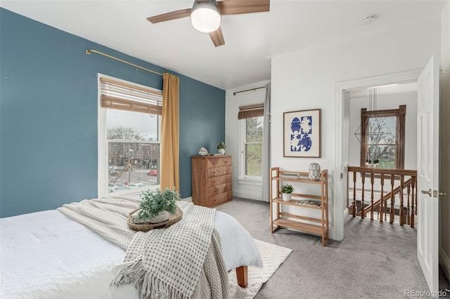 2719 W 32nd Ave, Denver, CO 80211 - bedroom featuring carpet and ceiling fan