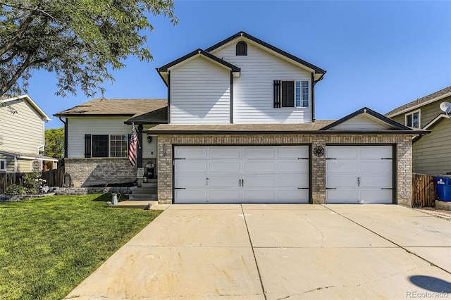 2251 W 135th Pl, Denver, CO 80234 - traditional-style home with driveway, an attached garage, and brick siding