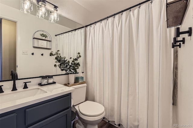 2251 W 135th Pl, Denver, CO 80234 - bathroom with vanity and curtained shower