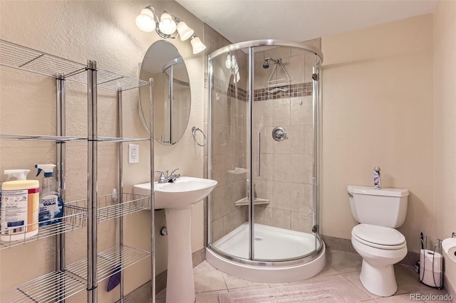 2251 W 135th Pl, Denver, CO 80234 - full bath featuring a stall shower and tile patterned flooring