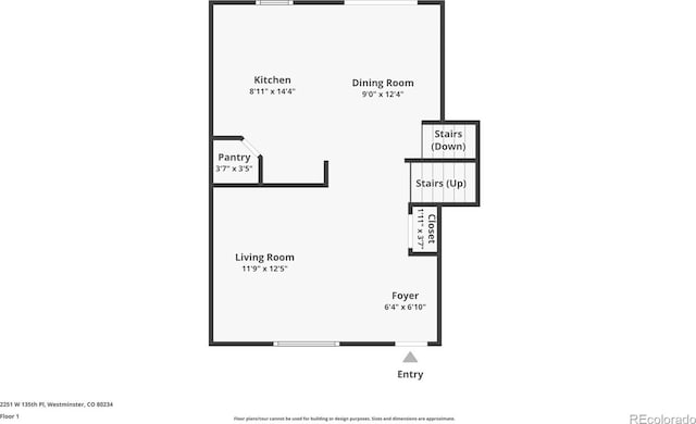 2251 W 135th Pl, Denver, CO 80234 - view of property floor plan