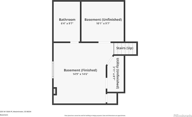 2251 W 135th Pl, Denver, CO 80234 - view of home floor plan