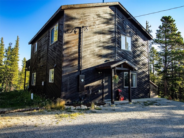 view of home's exterior