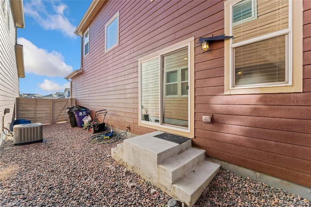 exterior space with central AC unit