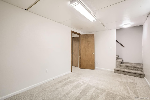 3021 11th Ave Unit 15, Evans, CO 80620 - finished basement featuring carpet flooring, stairway, and baseboards
