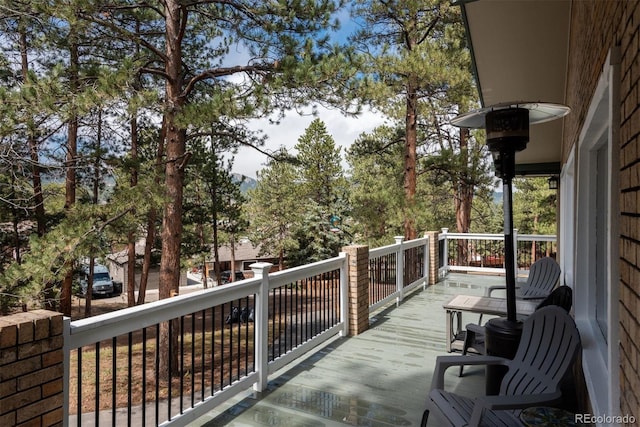 5382 S Pine Rd, Evergreen, CO 80439 - view of deck