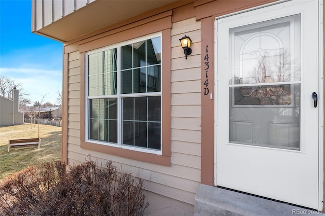 view of entrance to property