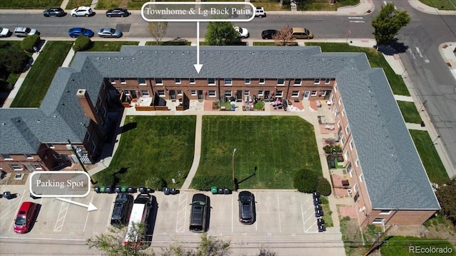 2872 Jasmine St, Denver, CO 80207 - aerial view of property and surrounding area