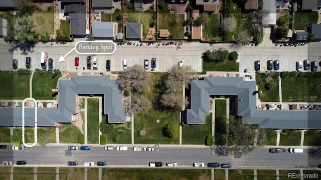 2872 Jasmine St, Denver, CO 80207 - aerial overview of property's location with nearby suburban area