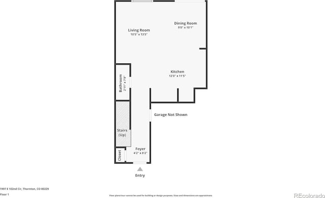 1997 E 102nd Cir, Thornton, CO 80229 - view of home floor plan