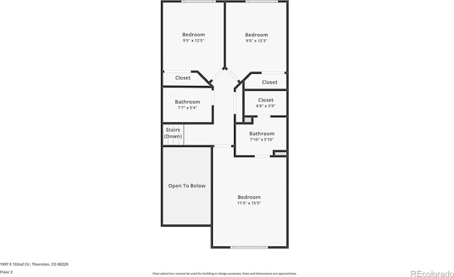 1997 E 102nd Cir, Thornton, CO 80229 - view of room layout
