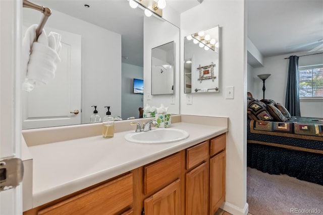 bathroom with vanity