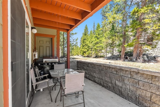view of patio / terrace with outdoor dining area