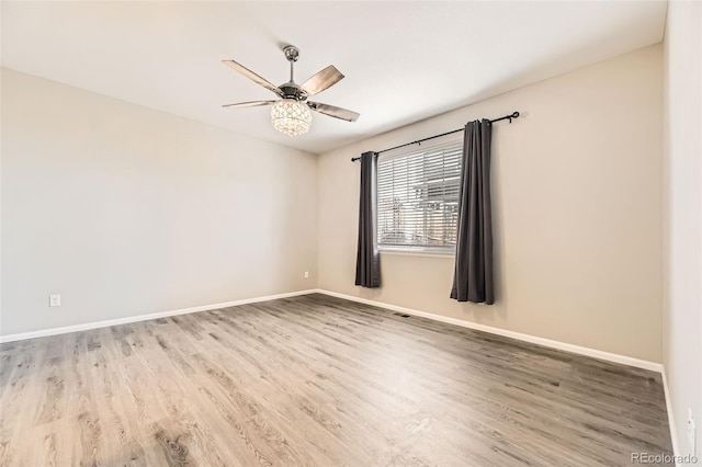 2905 Morningbird Ln, Castle Rock, CO 80109 - spare room with wood finished floors and ceiling fan