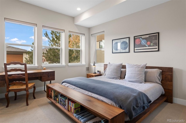 bedroom featuring carpet flooring