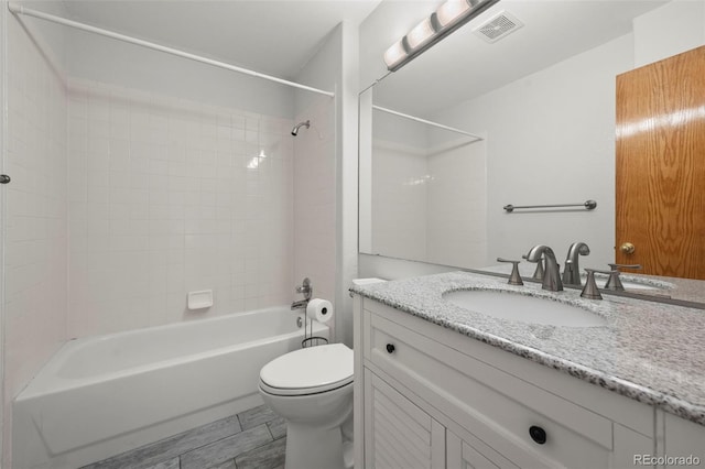 584 Ridgeview Dr, Louisville, CO 80027 - bathroom with vanity,  shower combination, and toilet
