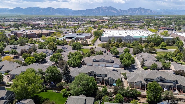 584 Ridgeview Dr, Louisville, CO 80027 - aerial perspective of suburban area with a mountainous background
