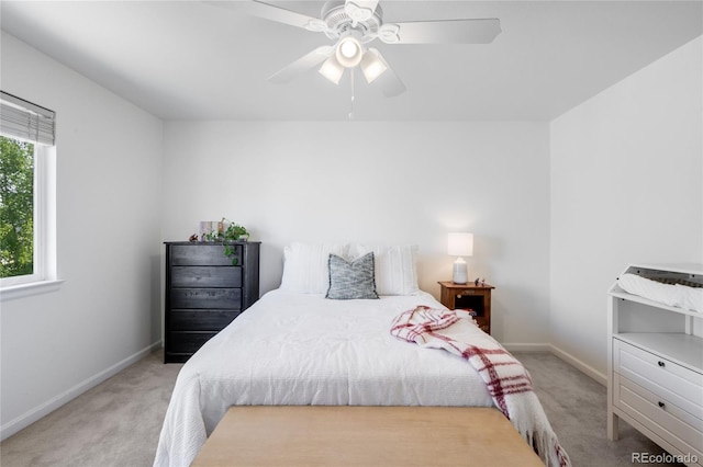 5861 Mt Shadows Blvd, Firestone, CO 80504 - bedroom featuring carpet, baseboards, and a ceiling fan