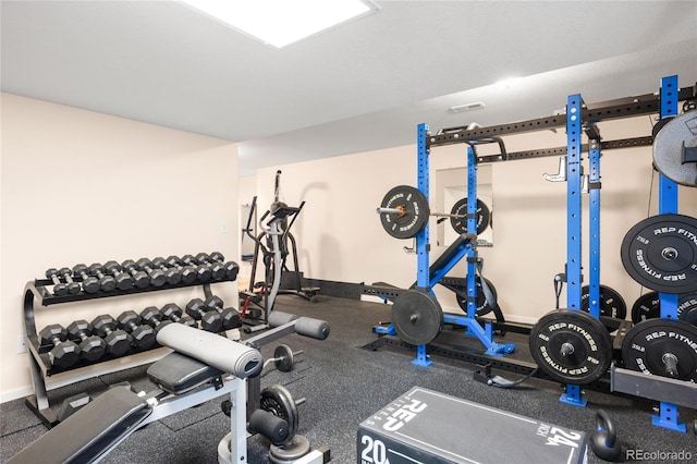 5861 Mt Shadows Blvd, Firestone, CO 80504 - workout room featuring baseboards