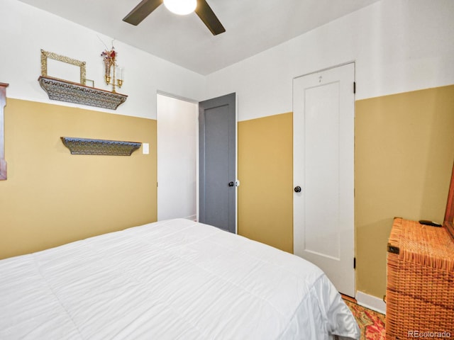 3450 N Harrison St, Denver, CO 80205 - bedroom featuring a ceiling fan